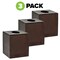 Alpine Industries Espresso Wooden Tissue Box Cover, PK3 ALP405-ESP-3pk - alternate 1